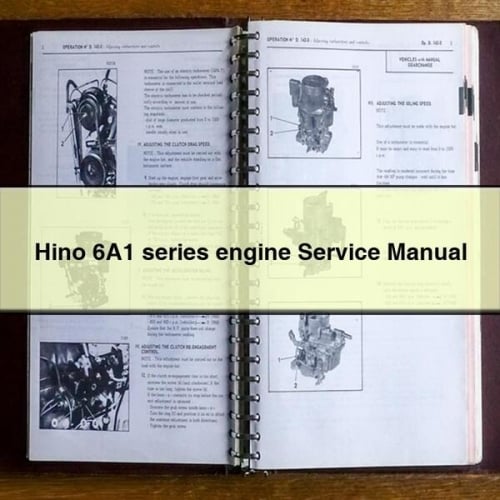 Hino 6A1 series engine Service Manual PDF Download