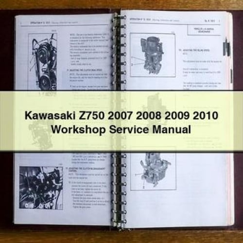 Manual de taller, servicio y reparación de Kawasaki Z750 2007 2008 2009 2010