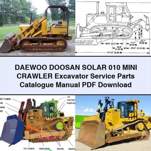 Catálogo de piezas de servicio de miniexcavadora sobre cadenas DAEWOO DOOSAN SOLAR 010