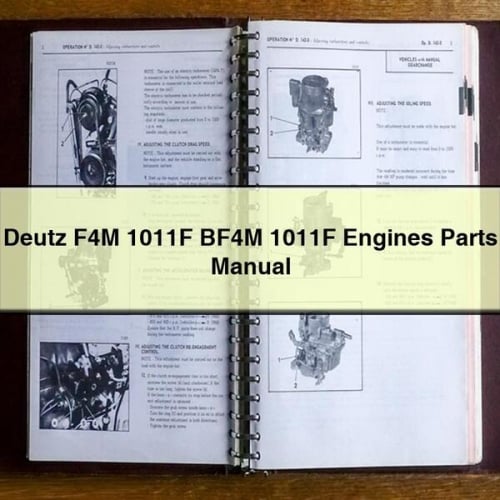 Manual de piezas de los motores Deutz F4M 1011F BF4M 1011F