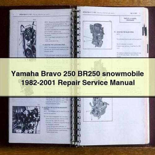 Yamaha Bravo 250 BR250 snowmobile 1982-2001 Repair Service Manual PDF Download