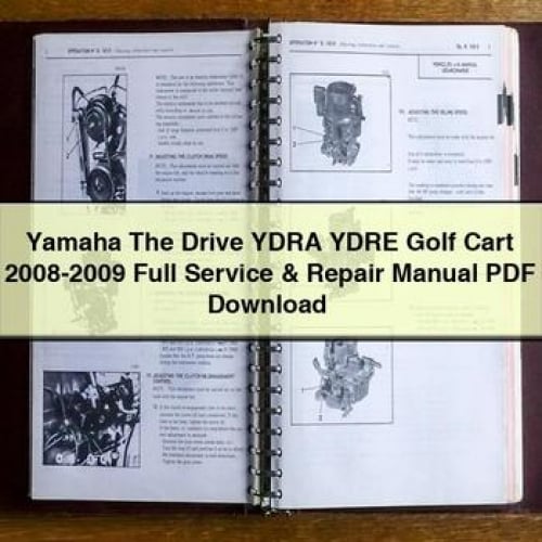 Manual de reparación y servicio completo del carrito de golf Yamaha The Drive YDRA YDRE 2008-2009