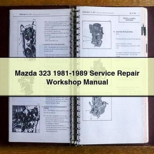 Mazda 323 1981-1989 Service Repair Workshop Manual PDF Download