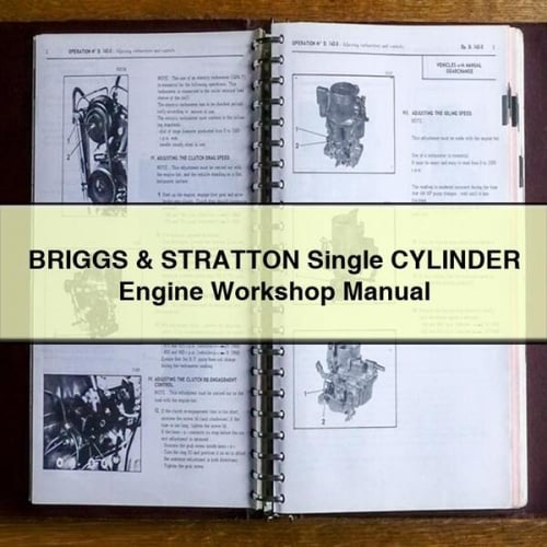 Manual de taller del motor monocilíndrico BRIGGS &amp; STRATTON