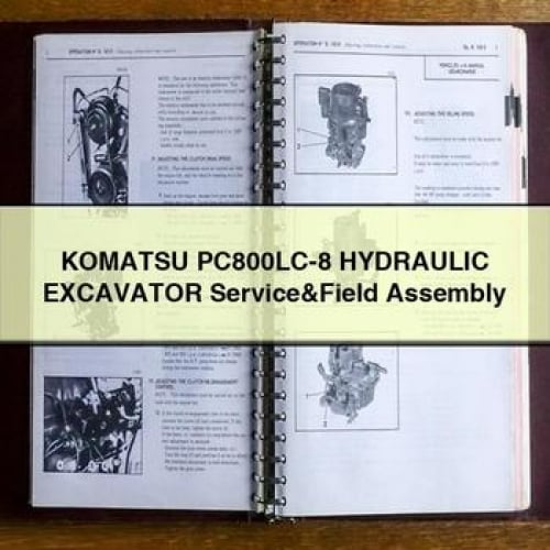 KOMATSU PC800LC-8 HYDRAULIC Excavator Service&Field Assembly