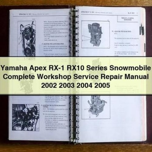 Manuel de réparation et d'entretien complet de la motoneige Yamaha Apex RX-1 RX10 Series 2002 2003 2004 2005