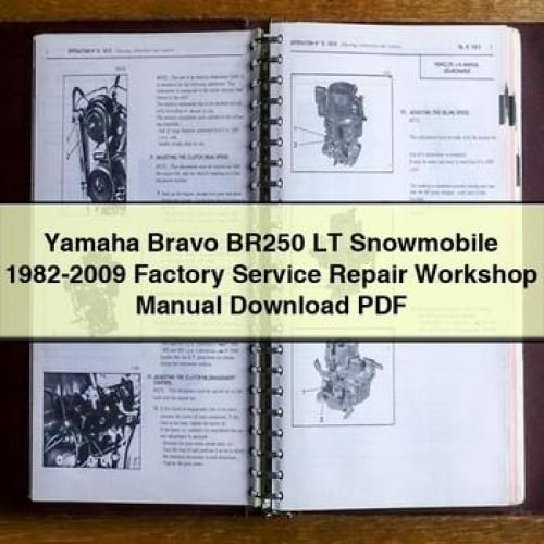 Yamaha Bravo BR250 LT Snowmobile 1982-2009 Factory Service Repair Workshop Manual Download PDF