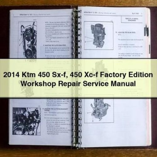 Manual de taller, servicio y reparación de la KTM 450 Sx-f 450 Xc-f Factory Edition 2014