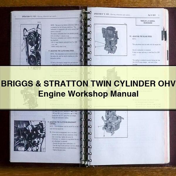 Manuel d'atelier du moteur à soupapes en tête à deux cylindres BRIGGS &amp; STRATTON