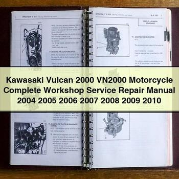 Kawasaki Vulcan 2000 VN2000 Motorcycle Complete Workshop Service Repair Manual 2004 2005 2006 2007 2008 2009 2010 PDF Download