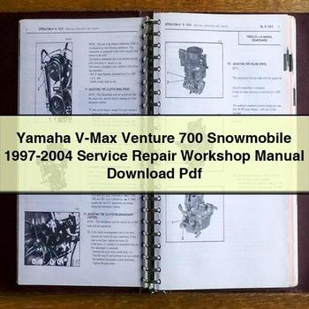 Manuel d'atelier de réparation et d'entretien de la motoneige Yamaha V-Max Venture 700 1997-2004